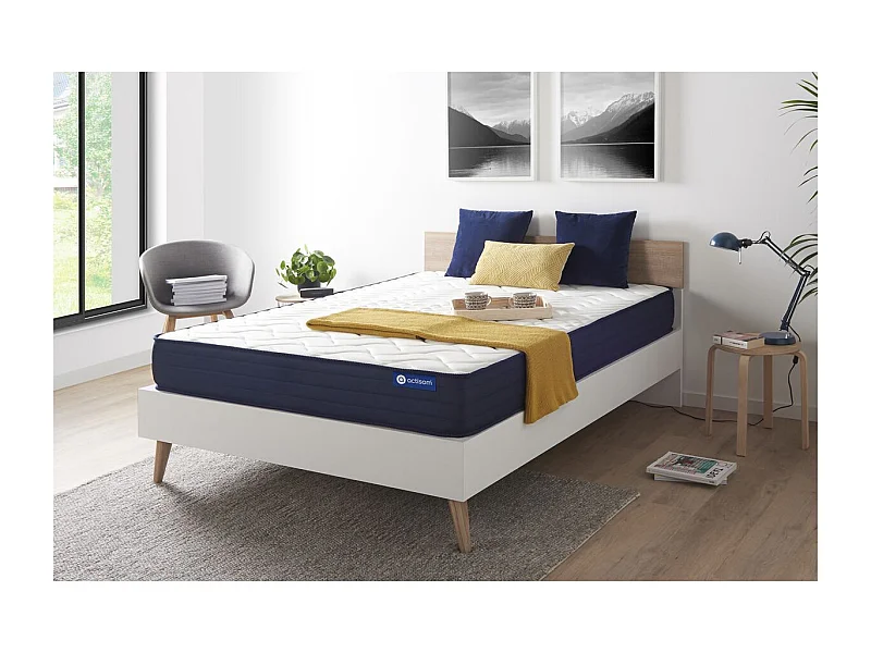 Actilatex life matras 140x200cm , Matrasdikte : 22 cm , Latex en traagschuim , Zeer stevig, 5 comfortzones