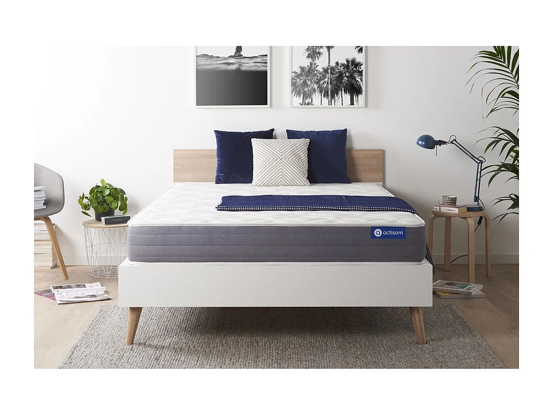 ACTISOM Matelas Latex et mémoire de forme 180x200 cm 5zones de confort