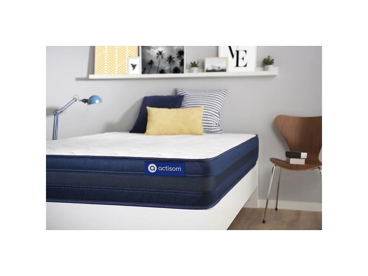 ACTISOM Matelas 90x200 Mémoire de forme Maxi épaisseur 5zones de confort