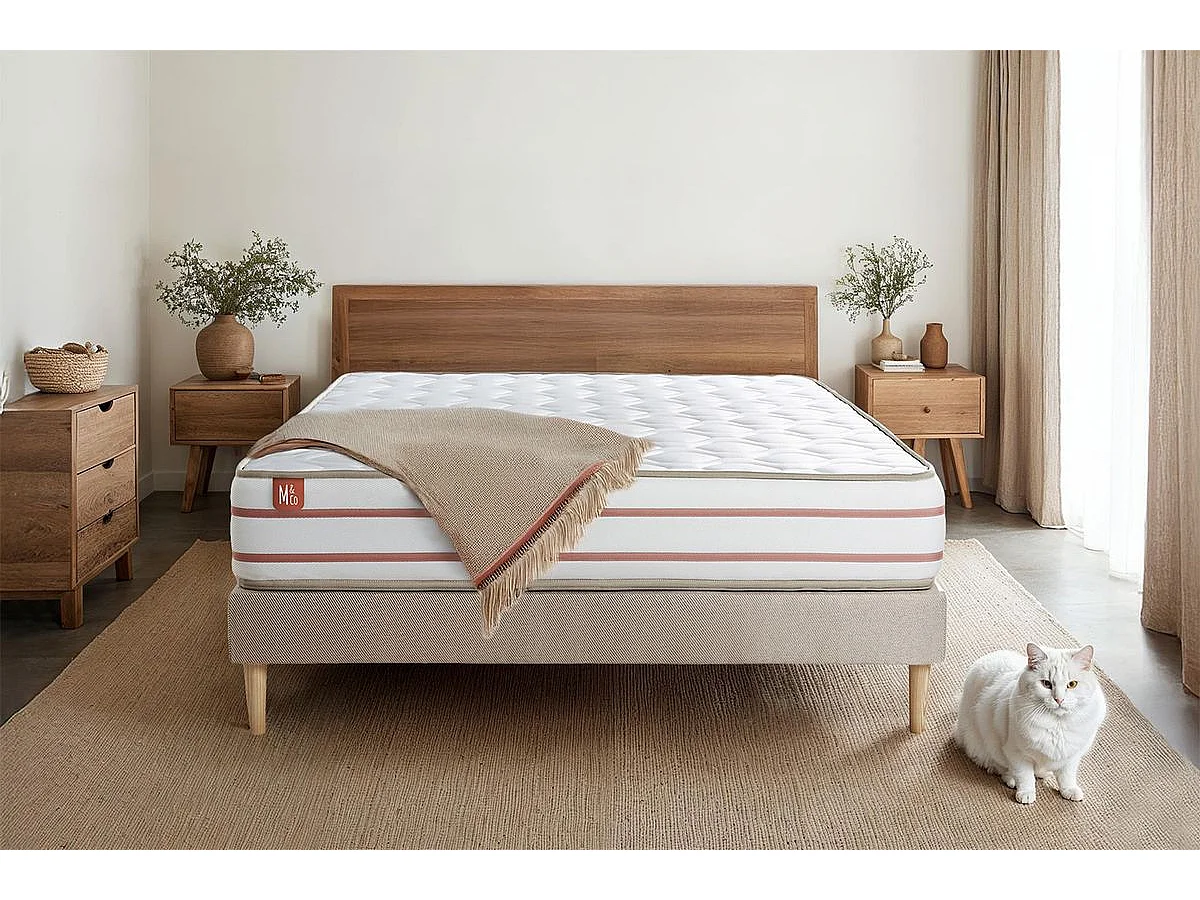Matelas LE DOUX 180x200cm Mémoire de forme 3 zones de confort - Ep. 24cm