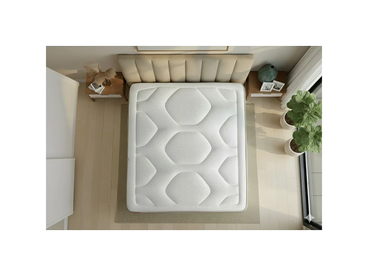 Matelas LE COSY 140x190cm Mémoire de forme 7 zones de confort - Ep. 30cm