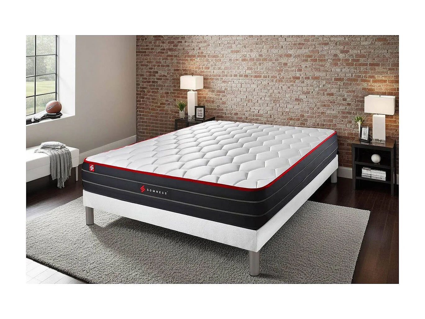 Matelas BOOST ressorts ensachés et mémoire de forme 140x190