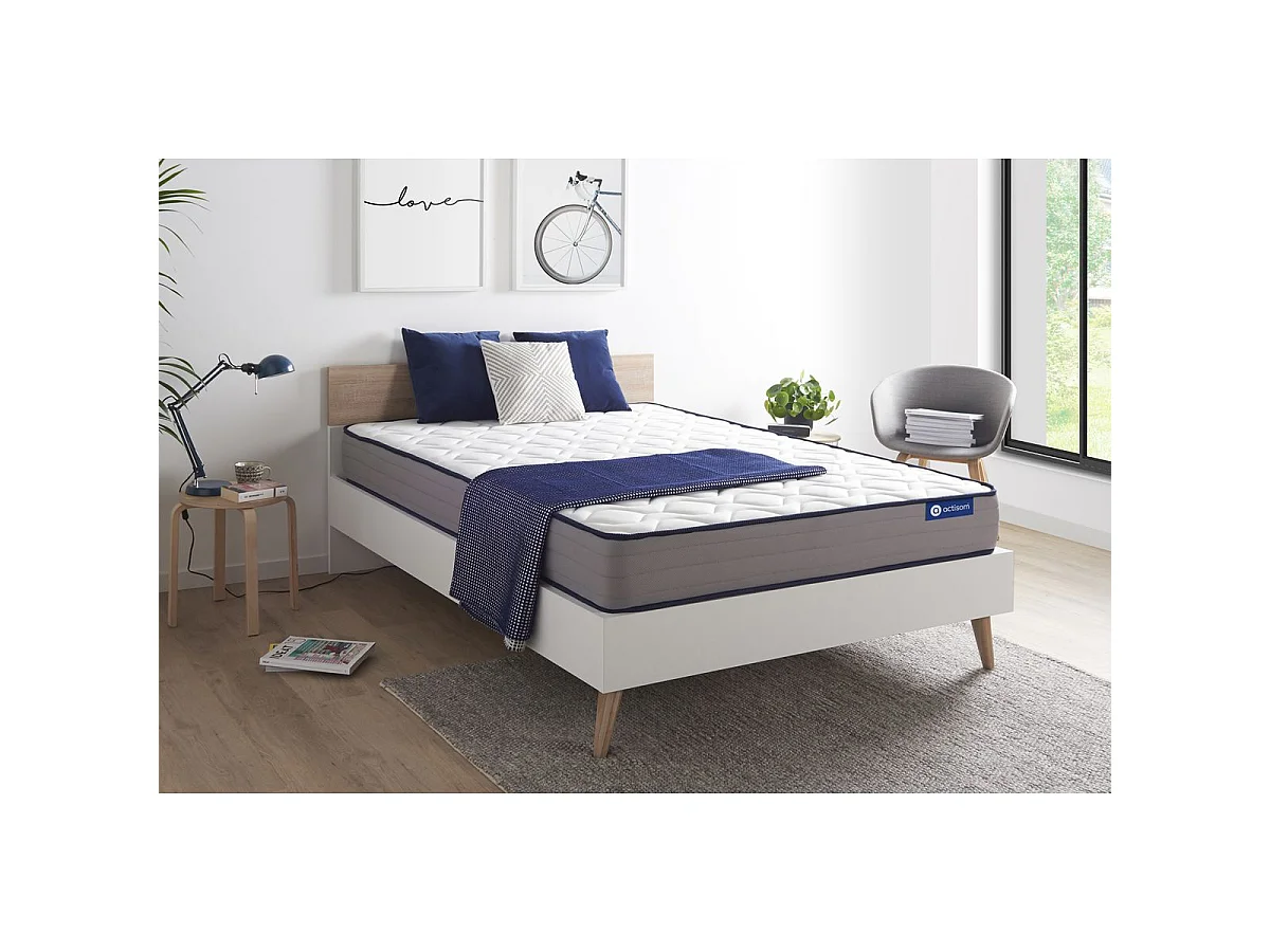 Actilatex form matras 140x190cm , Matrasdikte : 22 cm , Latex en traagschuim , Stevig, 5 comfortzones