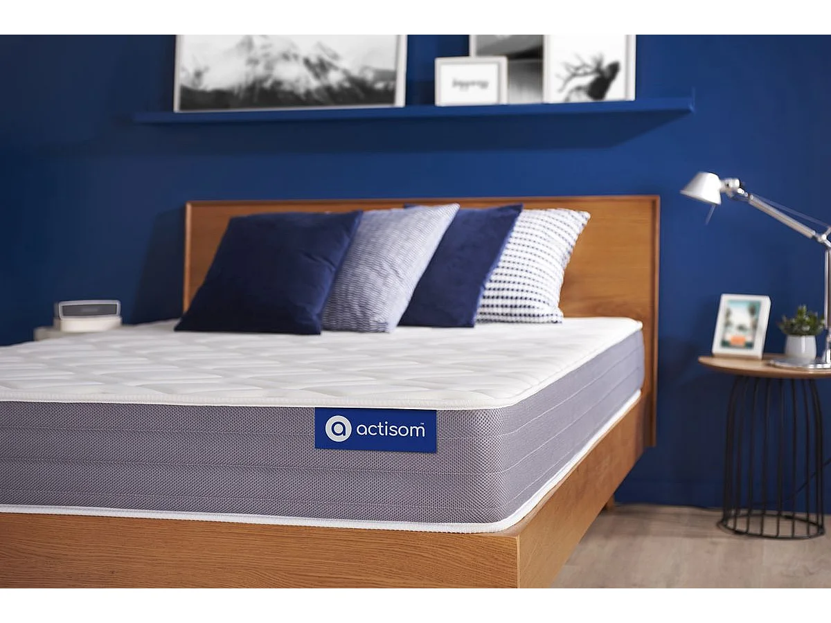 Colchón Actiflex dream 90x190cm, Grosor: 22cm, Muelles ensacados y espuma viscoelástica, Moderadamente firme, 3 zonas de confort