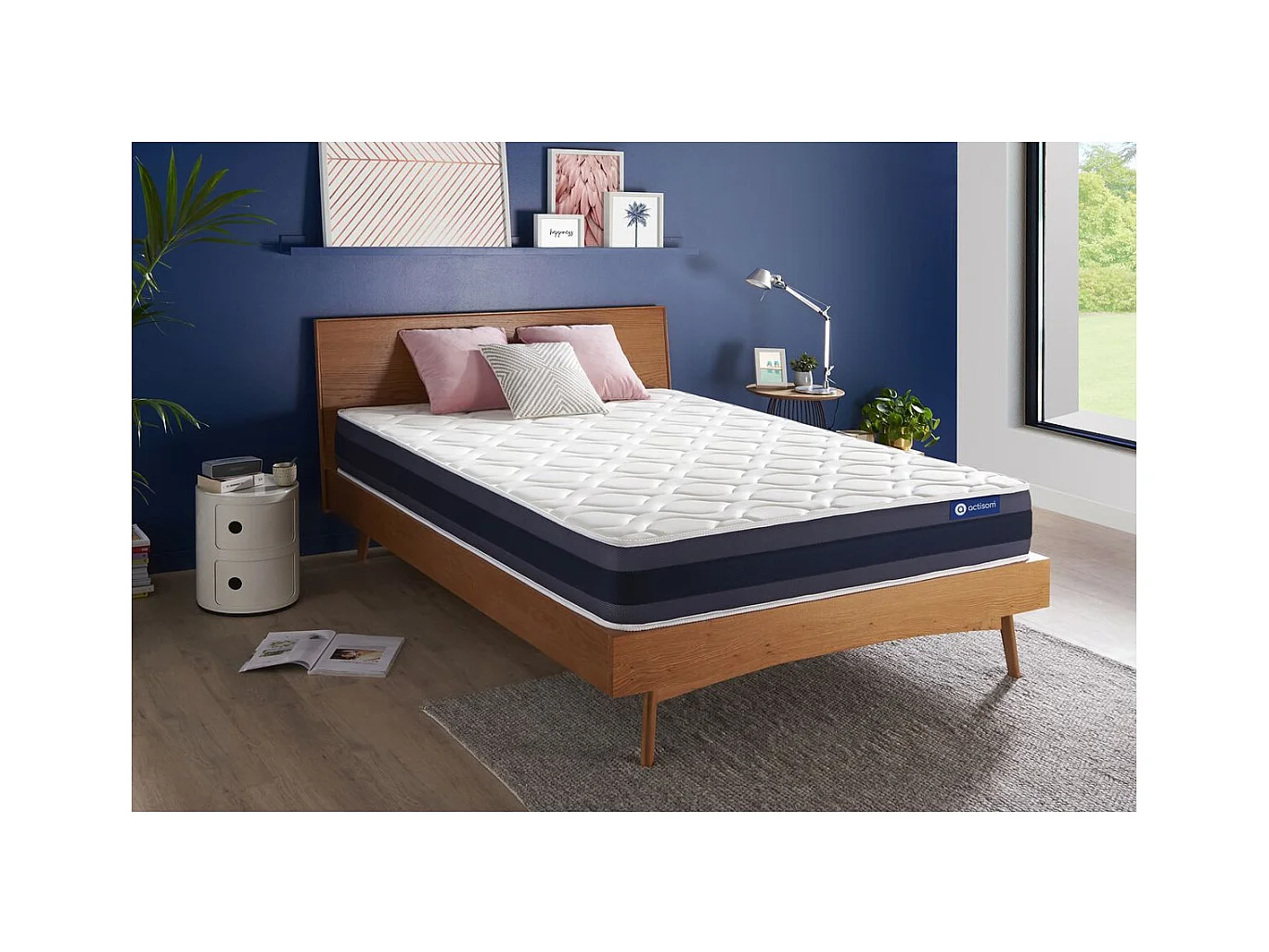 Matelas Ressorts ensachés+Mémoire de forme ACTIFLEX MORPHO 140x200 Maxi épaisseur 5zones de confort