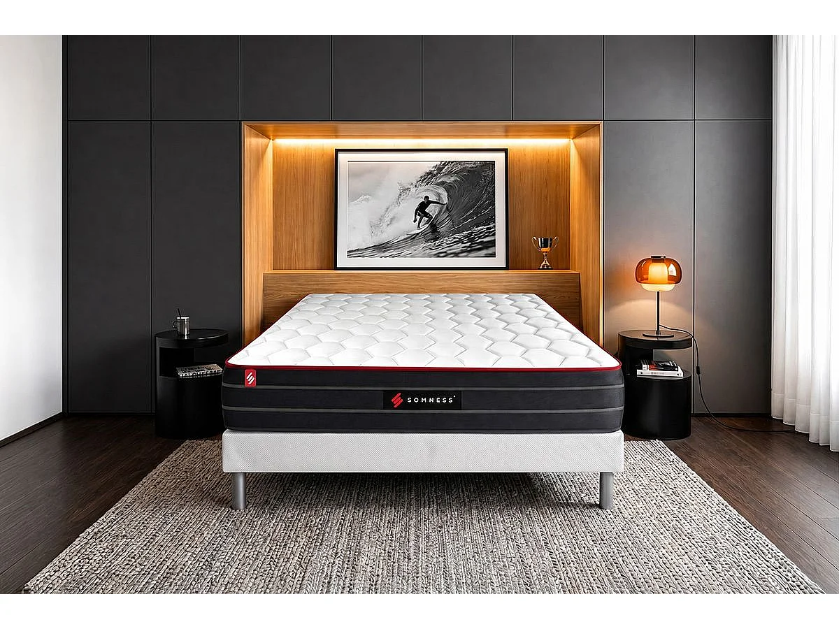 Matelas BOOST ressorts ensachés et mémoire de forme 180x200