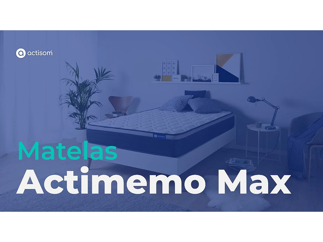 ACTISOM matelas Mémoire de forme ACTIMEMO MAX 200x200 cm Maxi épaisseur 7zones de confort