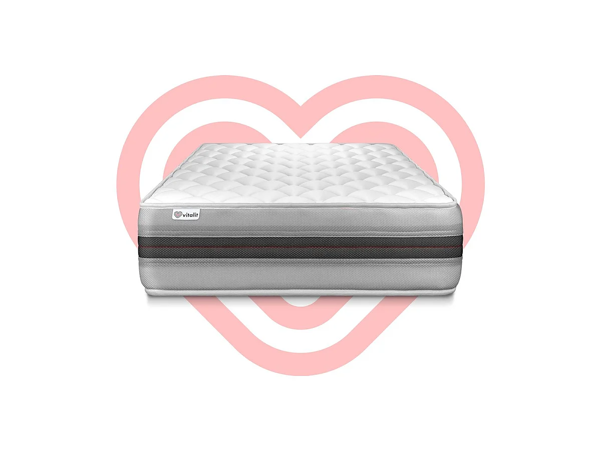 Matras 90x190 cm Traagschuim - Vitalmemo Back