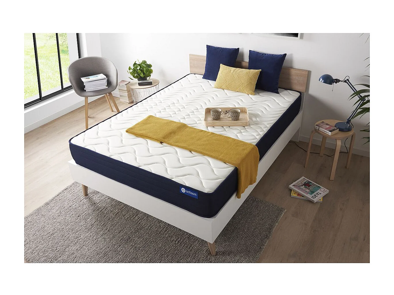 Matelas Latex et Mémoire de forme ACTILATEX SLEEP 90x200 5zones de confort