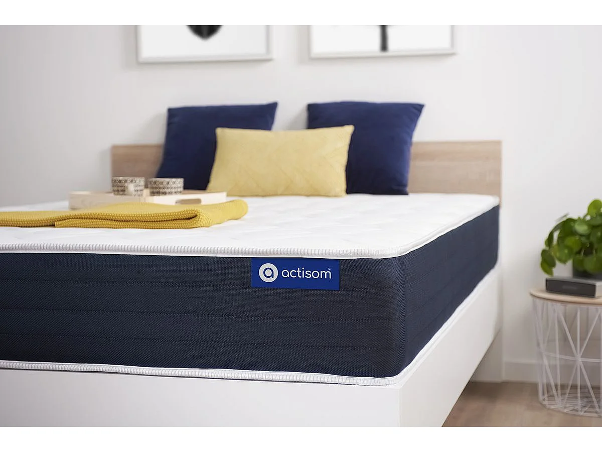 Materac Actilatex sleep 90x200cm, Grubosc : 22 cm, Lateks i pianka z pamiecia ksztaltu, Zrównowazony, 5 stref komfortu