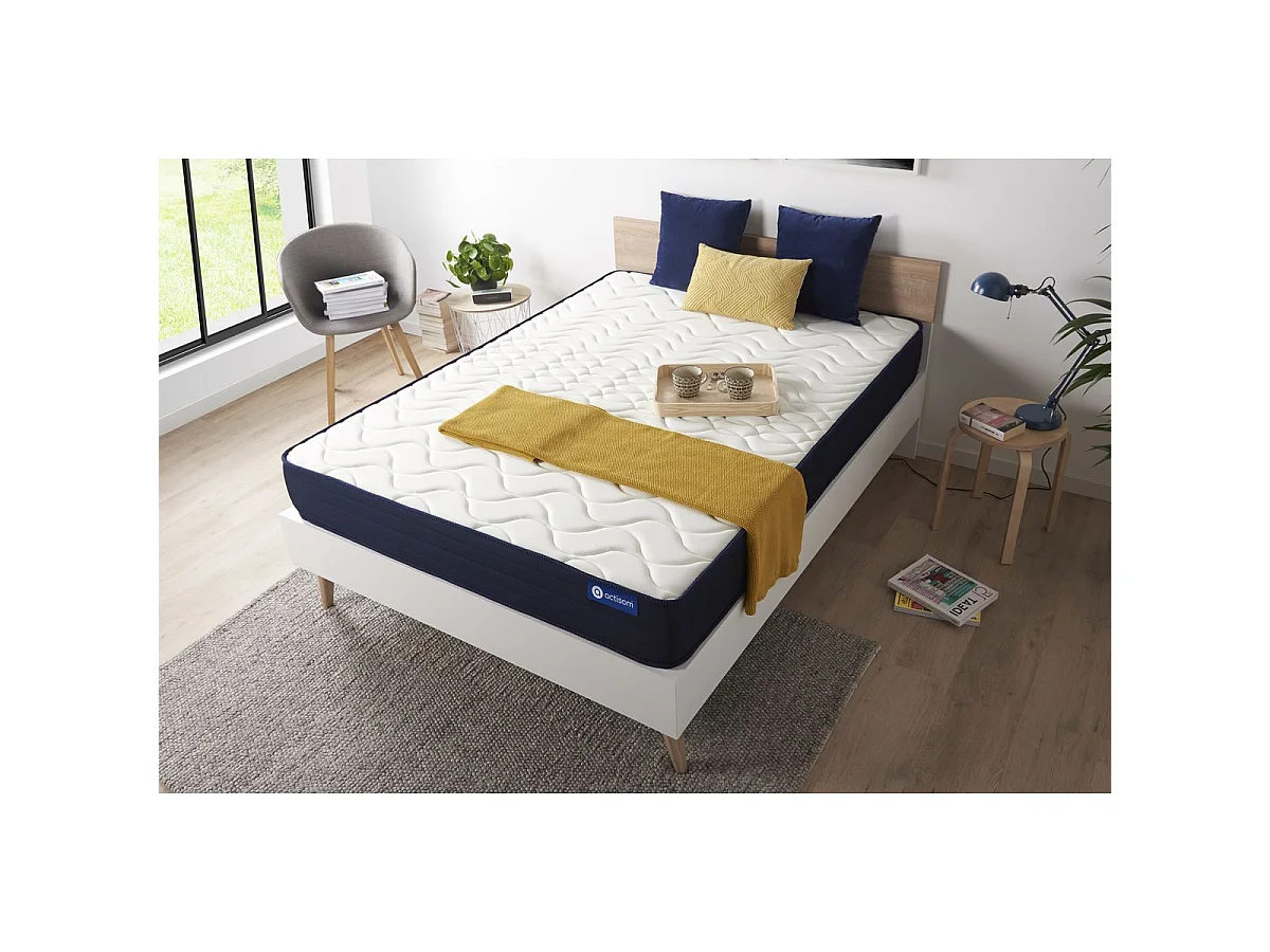 Actilatex sleep matras 90x200cm , Matrasdikte : 22 cm , Latex en traagschuim , Gebalanceerd, 5 comfortzones