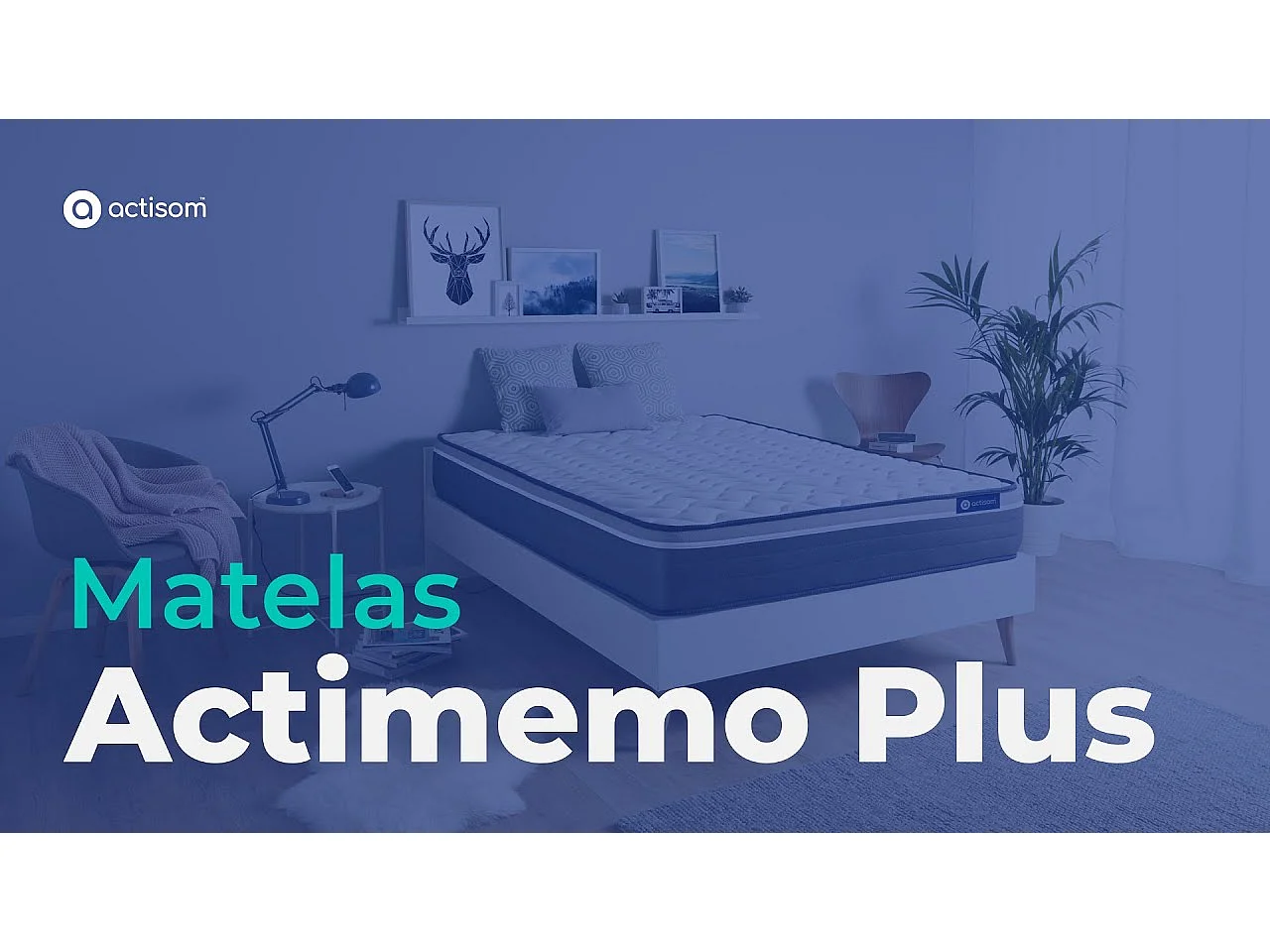 Colchón Actimemo plus 140x200cm, Grosor: 26cm, Espuma viscoelástica, Muy firme, 7 zonas de confort