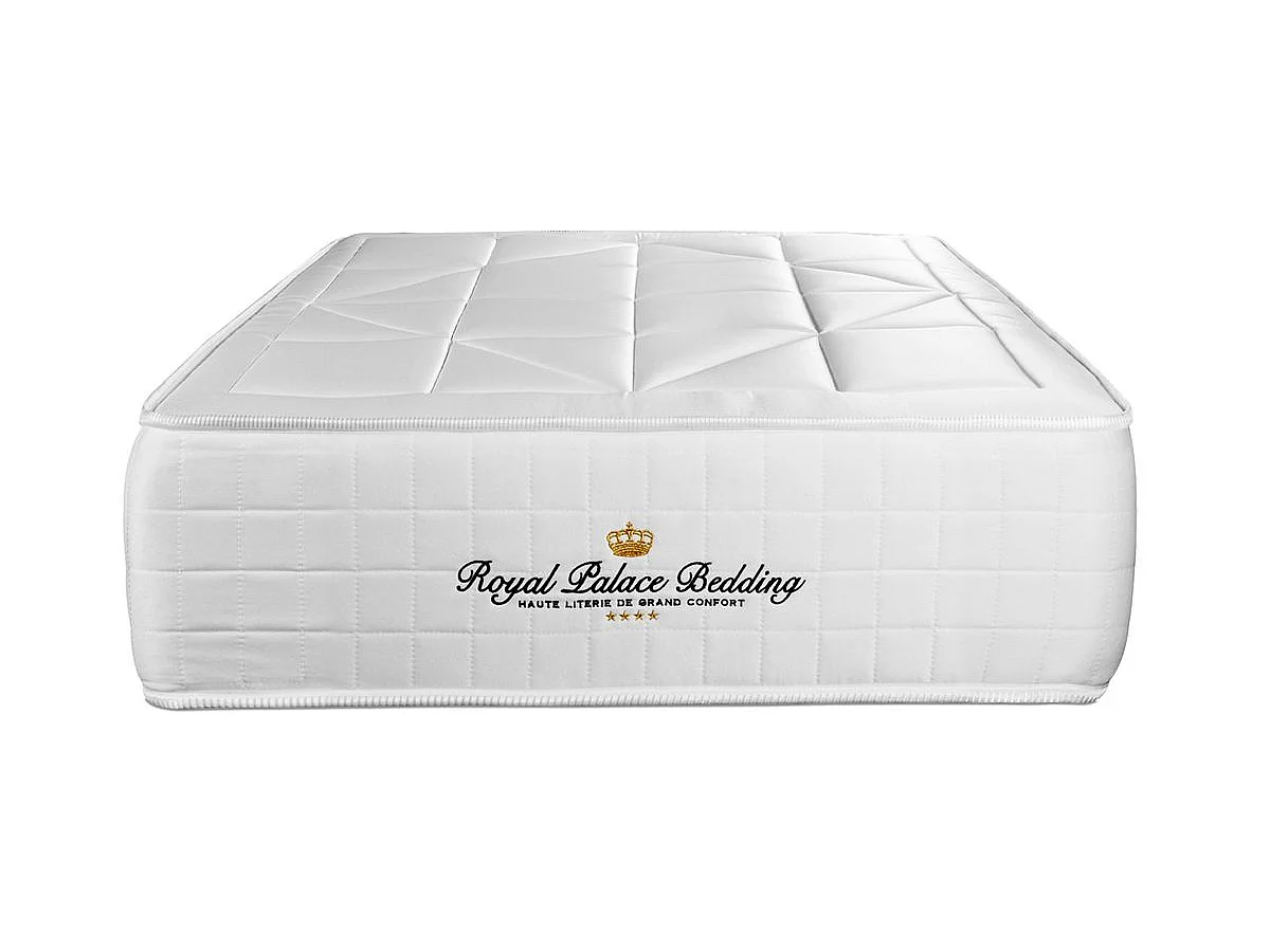 Colchón Windsor 90 x 200cm, Grosor: 26cm, Espuma viscoelástica y muelles ensacados, Equilibrado, 5 zonas de confort