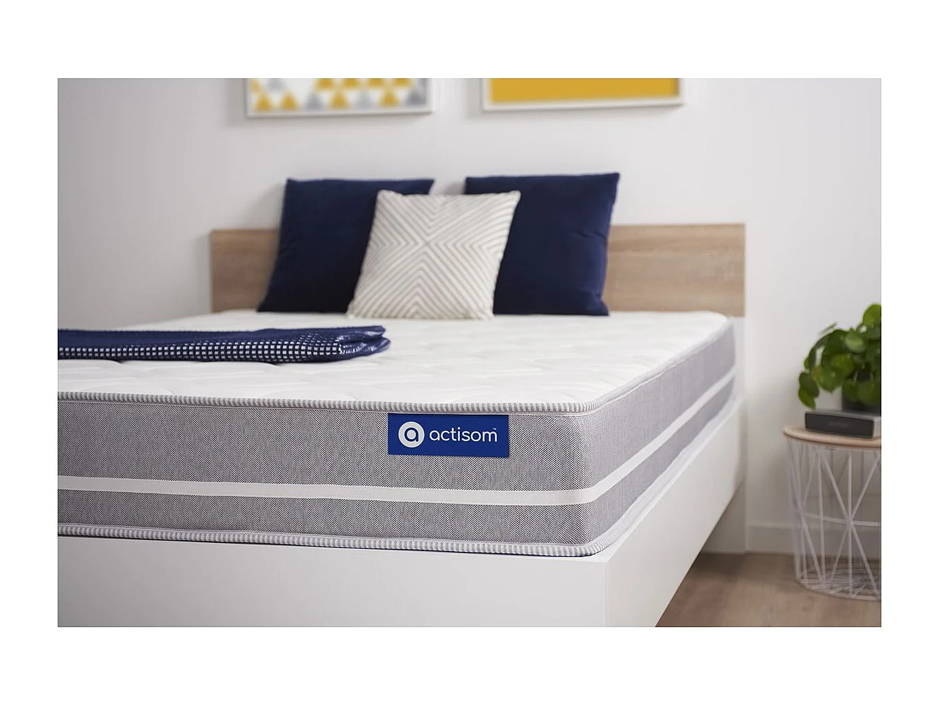 Matelas Latex + mémoire de forme ACTILATEX TOUCH 90x200 3zones de confort