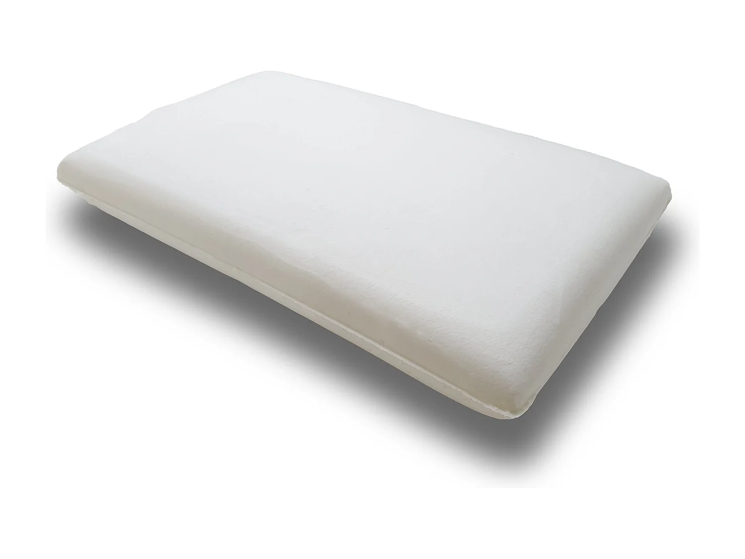 Almofada Ariete, almofada "saboneteira" com capa removível em Memory Foam, 100% Fabricada na Itália, Hipoalergênica e Respirável, 71x41h11 cm, Conjunto de 2
