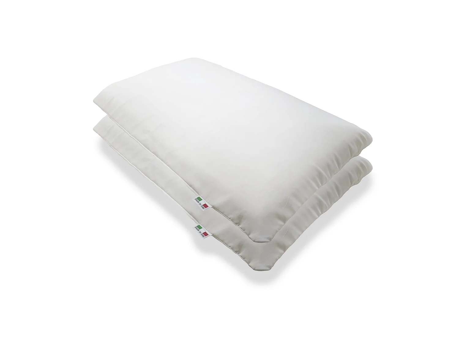 Kopfkissen Ariete, Kissen mit herausnehmbarer â€žSeifeâ€œ aus Memory-Schaum, 100 % hergestellt in Italien, hypoallergen und atmungsaktiv, 71x41h11 cm, 4er-Set