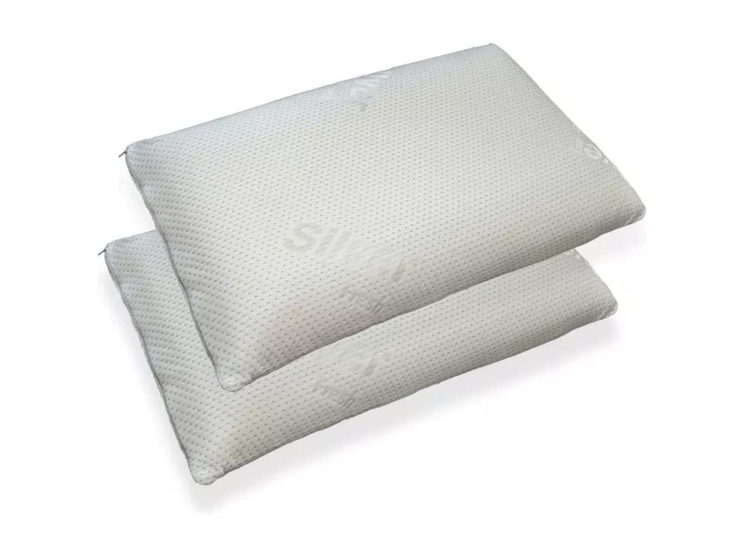 Kauf Unique Kopfkissen Gemelli, Ergonomisches Kissen „Seife“ aus perforiertem Memory Foam, 100 % Made in Italy, mit Silberionenbeschichtung, 71x41xh13 cm, Einzelbett