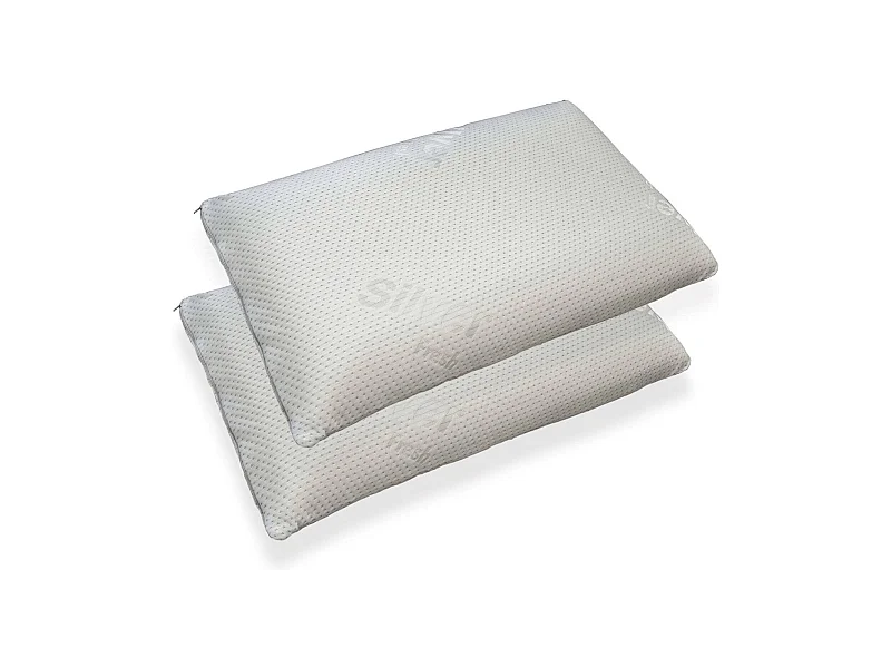 Talamo Italia - Set di 4 guanciali Coral, 71x41 h11 cm, Bianco