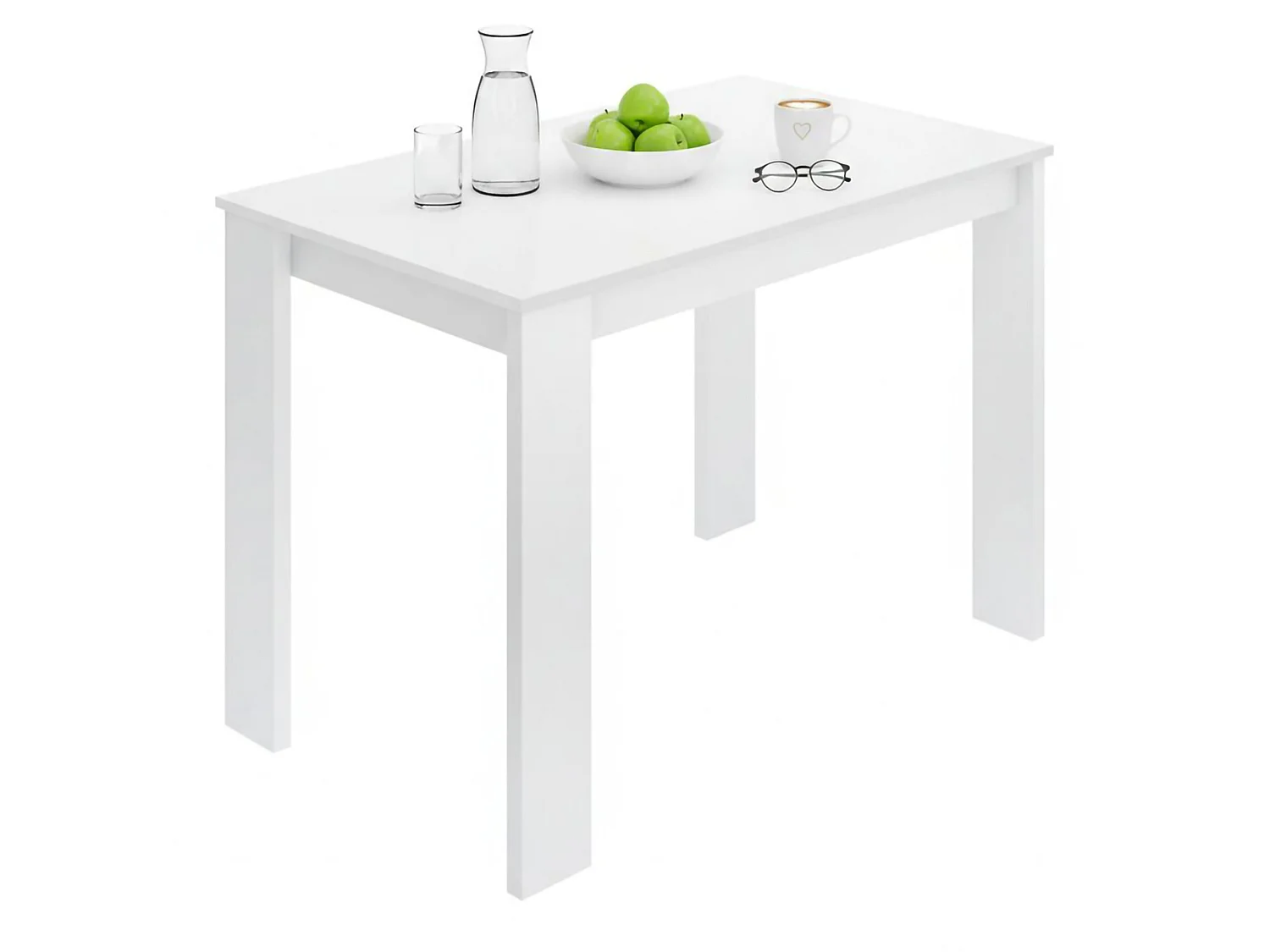 Tavolo Fisso Amaranthya, 6 Posti, 67.1x110.3x77h cm Bianco