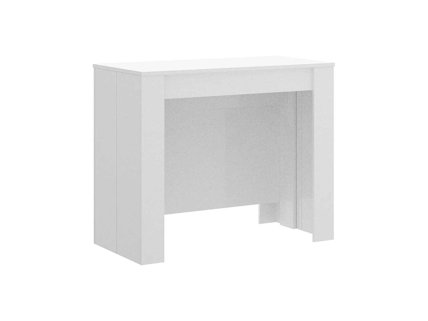 Consolle Allungabile Alej, 12 Posti, 90x239x77h cm Bianco Lucido