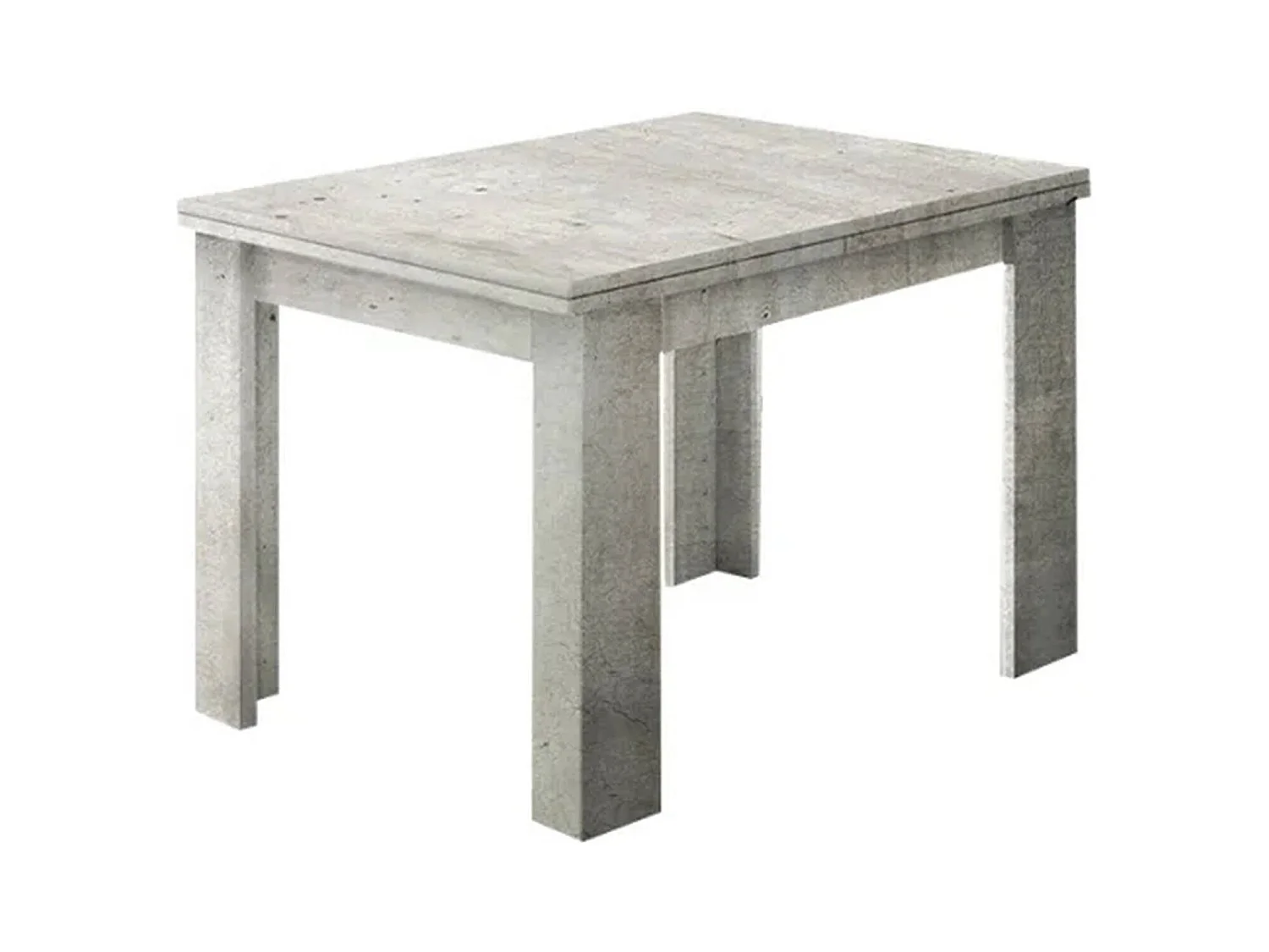 Table extensible Dlirol, Console auxiliaire de cuisine, Table extensible, 100% Made in Italy, 90x90h75 cm, Ciment
