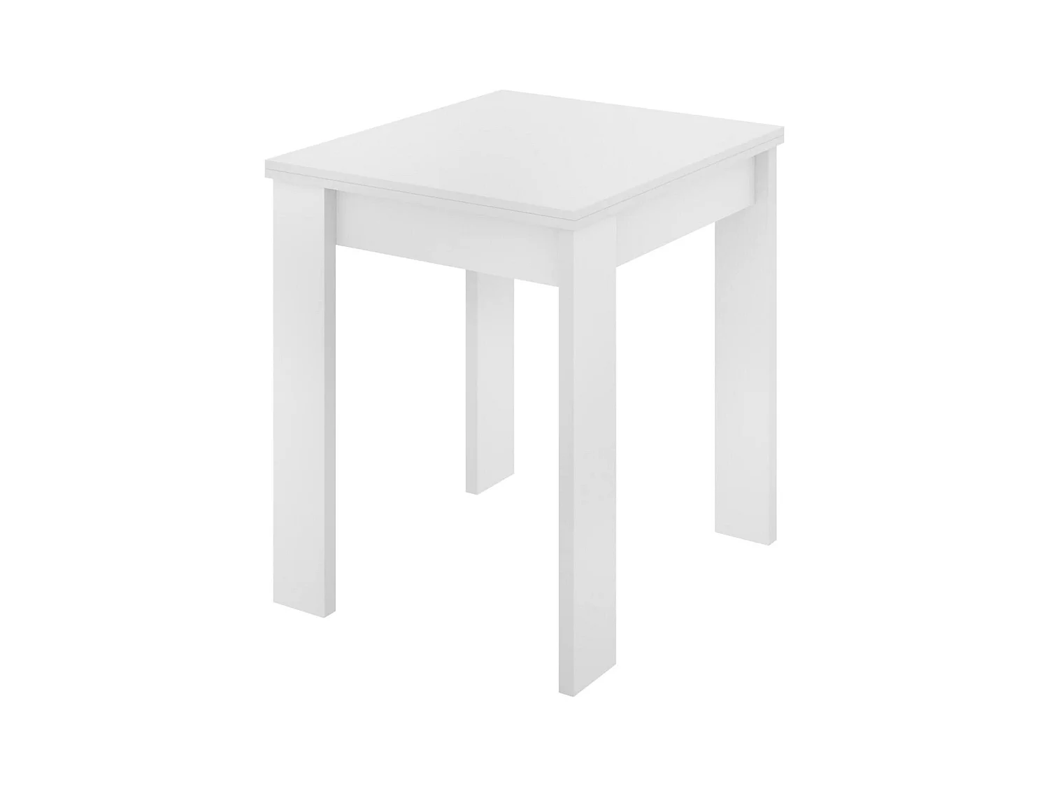 Table extensible Dbli, Console extensible multi-positions, Table console auxiliaire pliante, 79/134x67h79 cm, Blanc