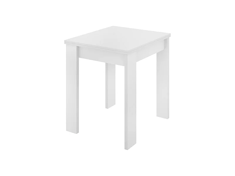 Table extensible Comer, Console extensible multi-positions, Table console auxiliaire pliante, 79/134x67h79 cm, Blanc