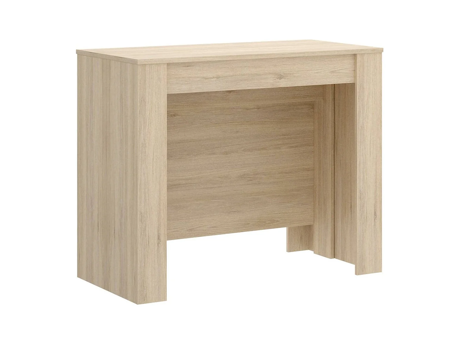 Console extensible Dbiragh, Console extensible multi-positions, Table à manger polyvalente, 54/239x90h77 cm, Chêne