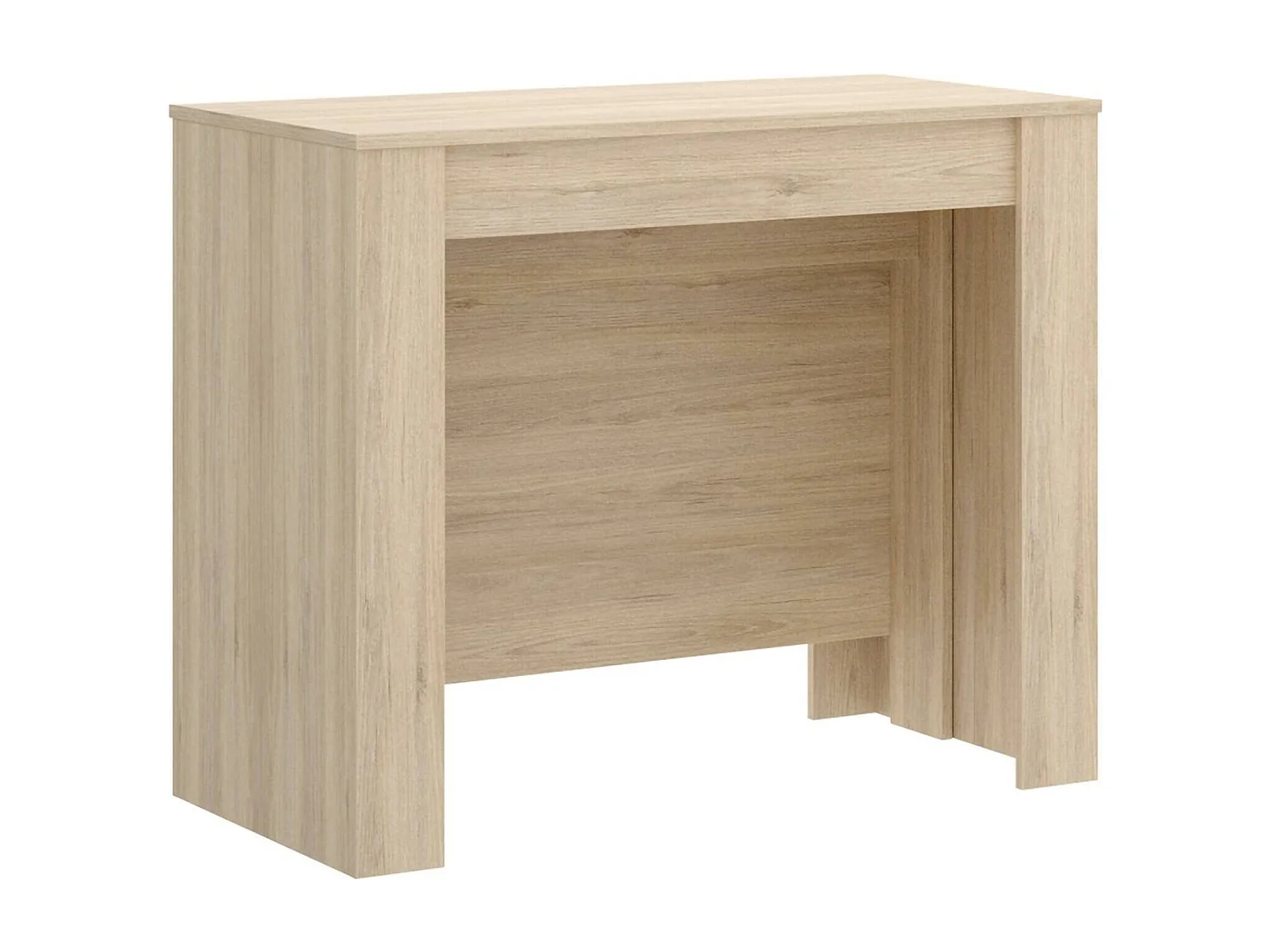 Console extensible Dbiragh, Console extensible multi-positions, Table à manger polyvalente, 54/239x90h77 cm, Chêne