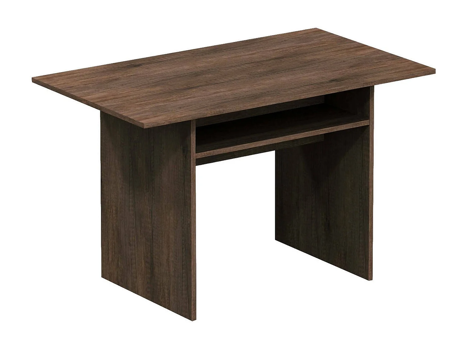 Console extensible lavande, Table à manger avec ouverture rabattable, Console polyvalente extensible, 100% Made in Italy, 120x70h75 cm, Chêne foncé