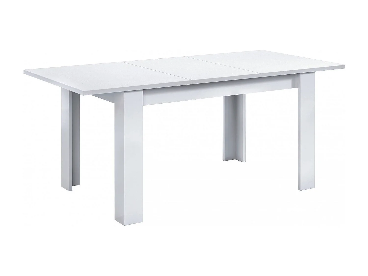 Dalice uitschuifbare tafel, Uitschuifbare console voor eetkamer, Opengaande keukentafel met verlengstuk, 140/190x90h78 cm, Wit