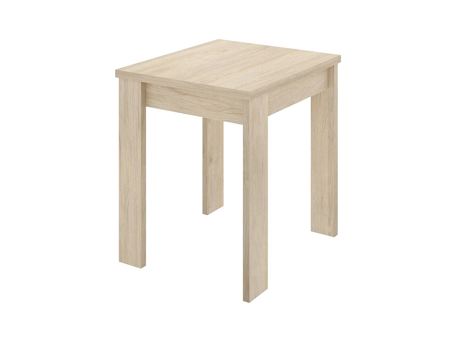Table extensible Dbli, Console extensible multi-positions, Table console auxiliaire pliante, 79/134x67h79 cm, Chêne