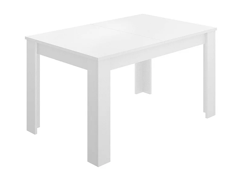 Mesa extensível Caladora, Consola extensível multiposições, Mesa de jantar com extensão, 140/190x90h77 cm, Branco
