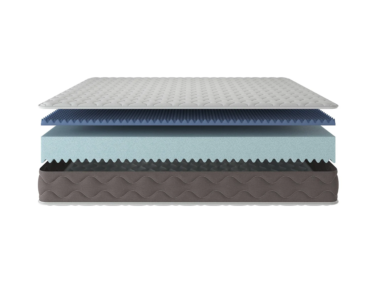 Einzelne Matratze Altare, Memory Foam-Matratze, ergonomische Matratze, milbenhemmende und hypoallergene Matratze, 100 % Made in Italy, 90x190h21 cm
