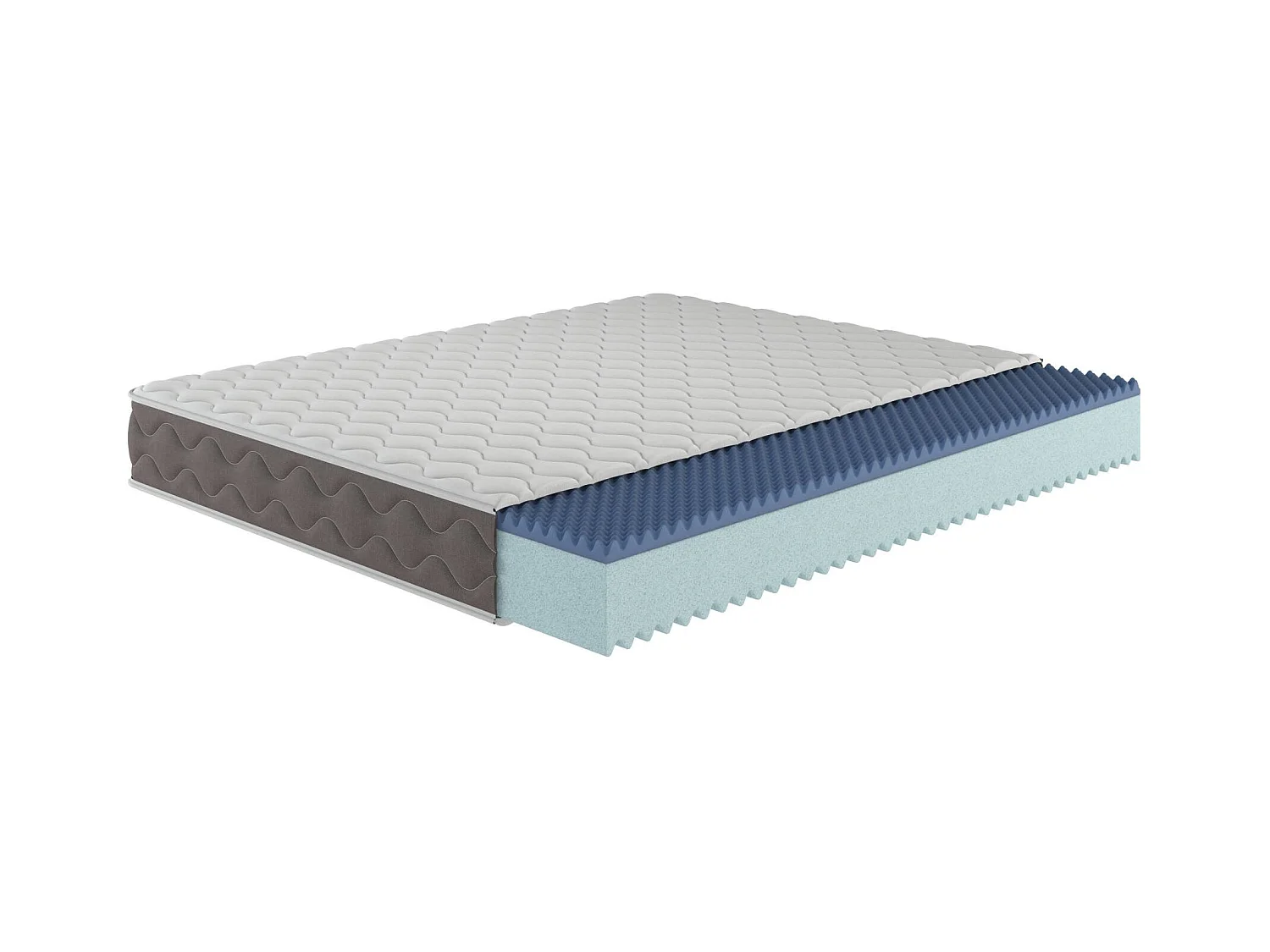 Einzelne Matratze Altare, Memory Foam-Matratze, ergonomische Matratze, milbenhemmende und hypoallergene Matratze, 100 % Made in Italy, 90x190h21 cm
