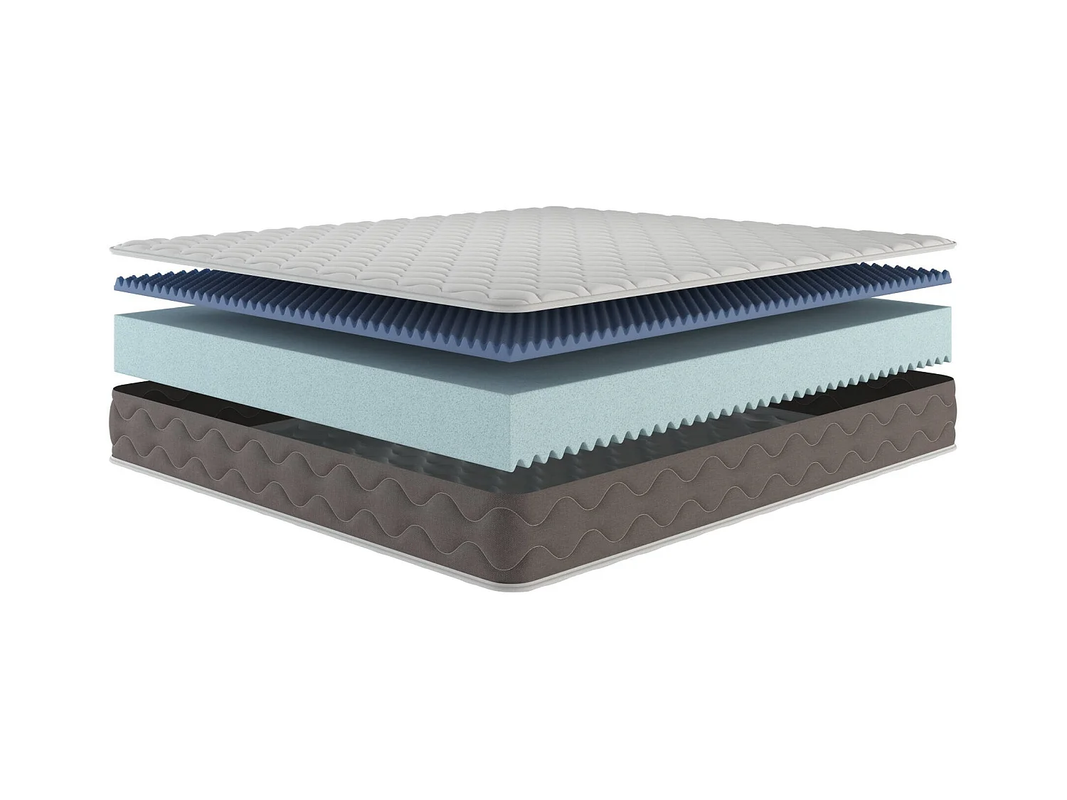 Einzelne Matratze Altare, Memory Foam-Matratze, ergonomische Matratze, milbenhemmende und hypoallergene Matratze, 100 % Made in Italy, 90x190h21 cm