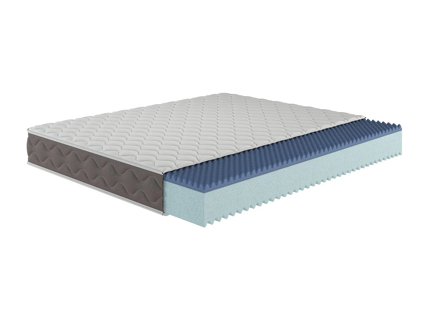 Matelas double Amaltea, Matelas Memory Foam, Matelas ergonomique, Matelas anti-acariens et hypoallergénique, 100% Made in Italy, 140x190xh21 cm