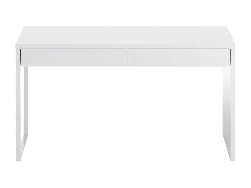 Mesa Dfattor, mesa de escritÃ³rio multifuncional reversÃ­vel, mesa de estudo para PC com 2 gavetas, 138x50h75 cm, branca