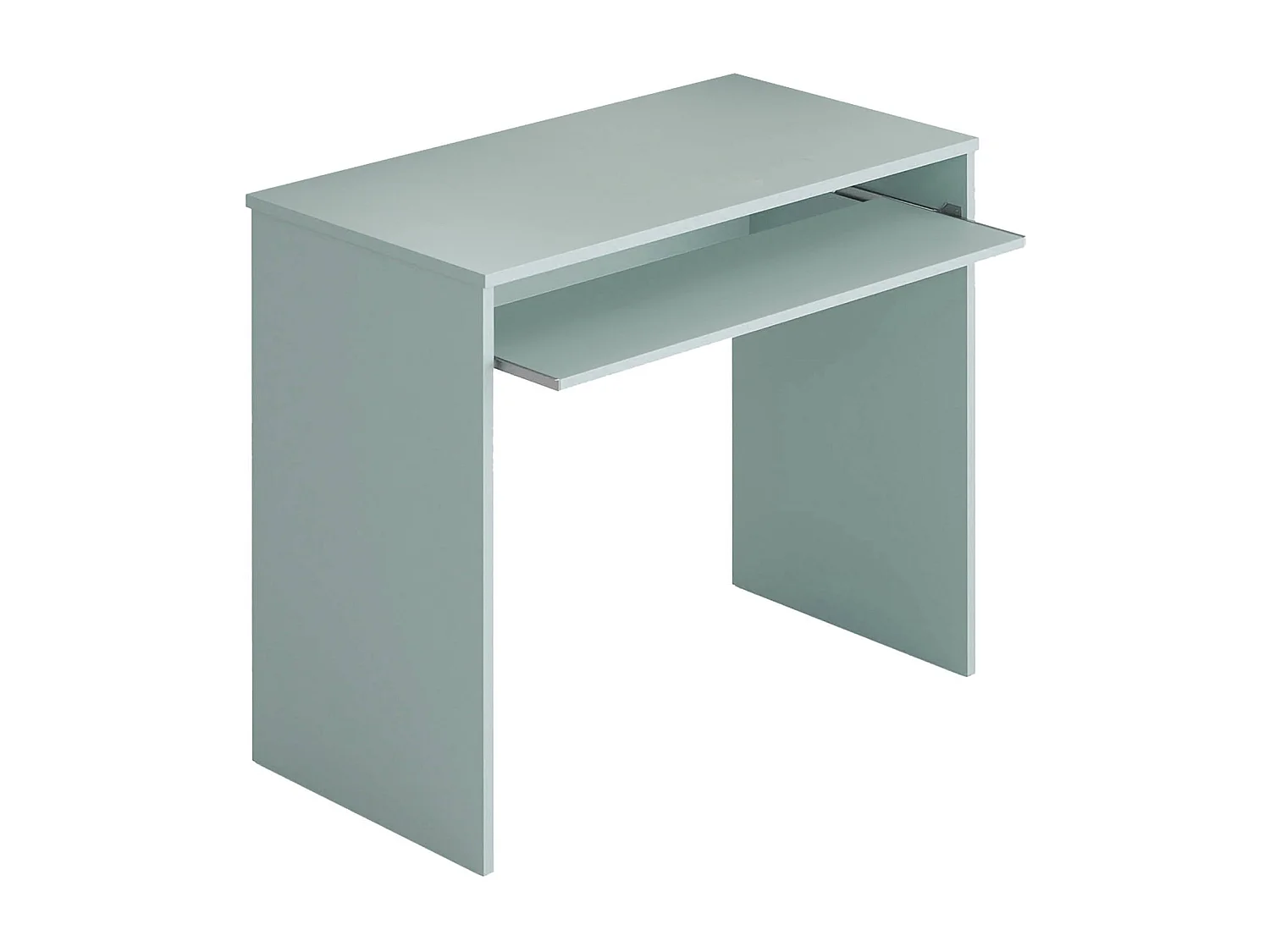 Bureau Dcapezz, Bureau avec étagère, Table d'étude de support PC pour bureau ou chambre, Table de travail, 90x54h79 cm, Sarcelle