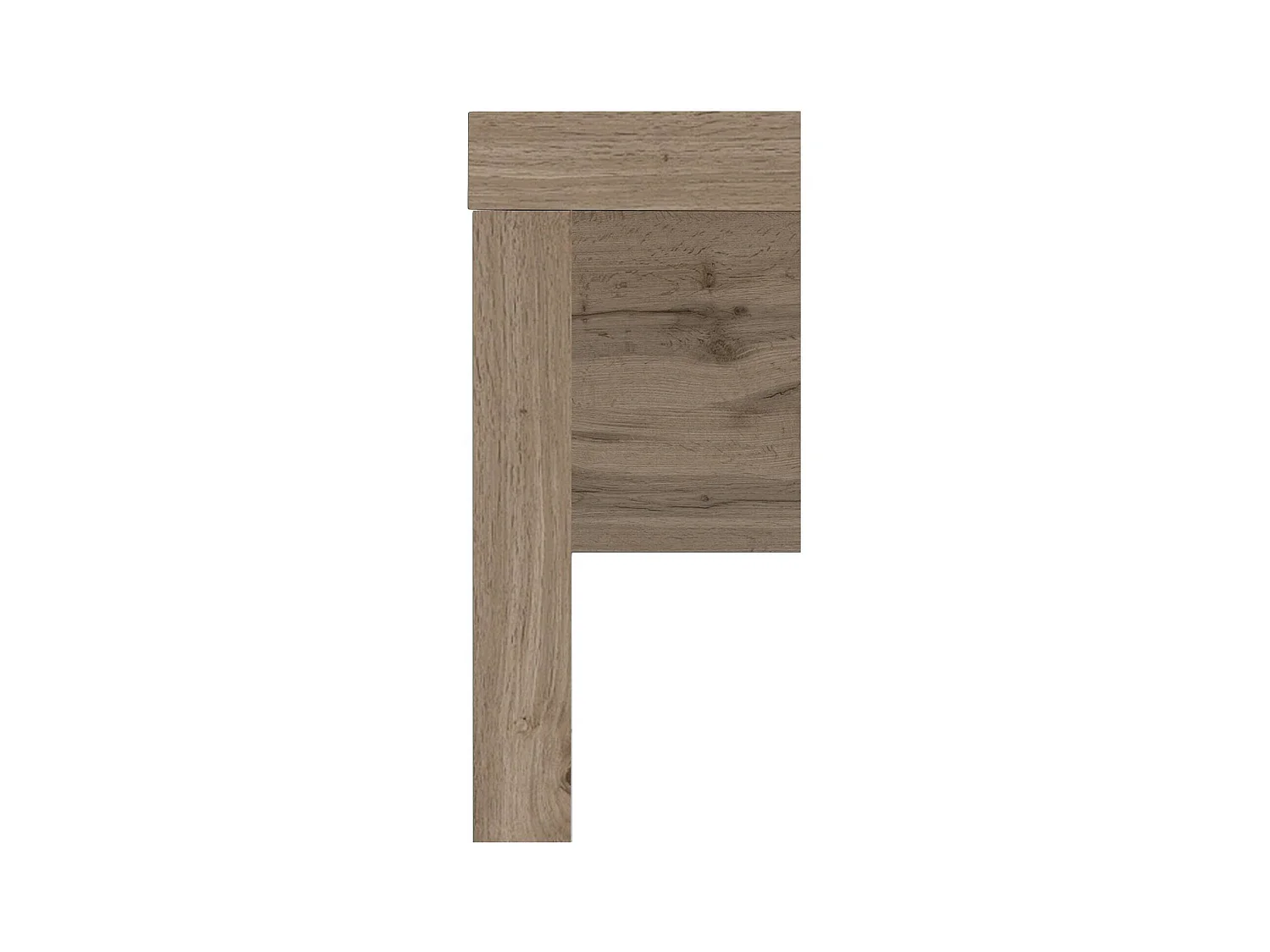 Bureau Dmassaro, Bureau d'angle PC, Table de bureau polyvalente, Bureau gain de place multi-positions, 100% Made in Italy, 160x60h78 cm, Chêne