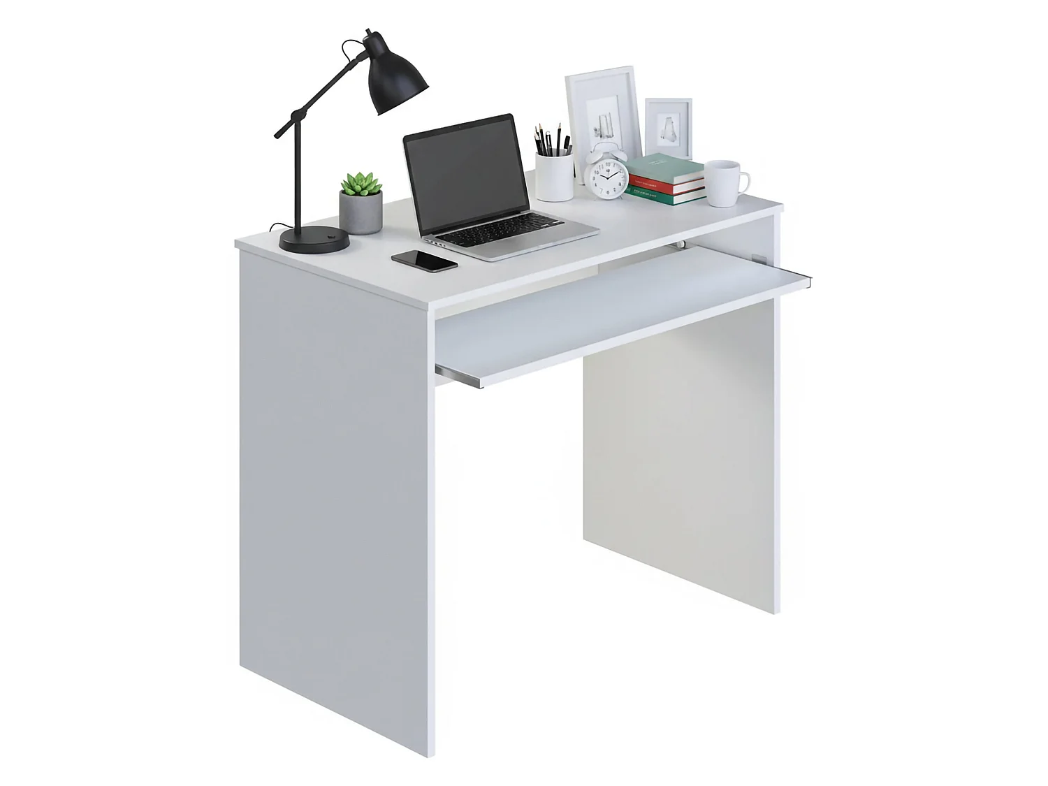 Scrivania Ajeje, un Ripiano, 54x79x90h cm Bianco