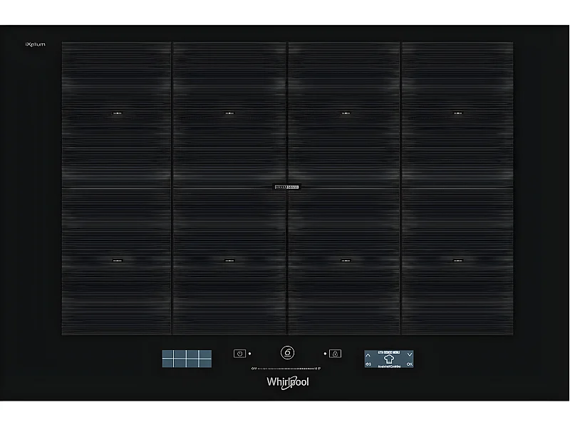 Whirlpool Table de cuisson induction 77cm 8 feux 7400w noir - smp778cneixl