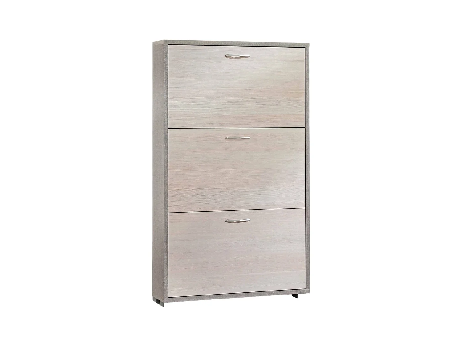 Dferrari schoenenrek, Multifunctioneel entreemeubilair met 3 vouwdeuren, Moderne schoenenkast, 100% Made in Italy, 67x18h112 cm, Lariks
