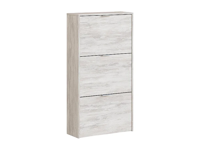 Dmora - Scarpiera Asca, 60x22h113 cm, Bianco