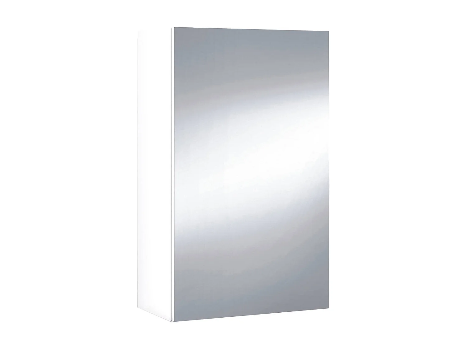 Armoire murale de salle de bain Dfus, Armoire colonne pour salle de bain, Armoire suspendue, Blanc brillant, 40x21h65 - 1 porte cm