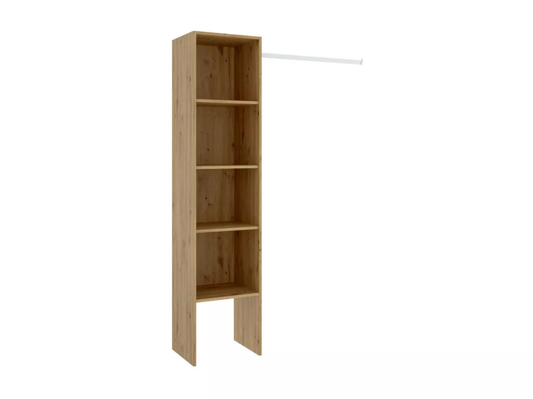 Kauf Unique Kleiderschrank Dmaffe, Struktur für begehbaren Kleiderschrank, offene Garderobe, 138 x 40 x 186 cm, Nodi-Eiche