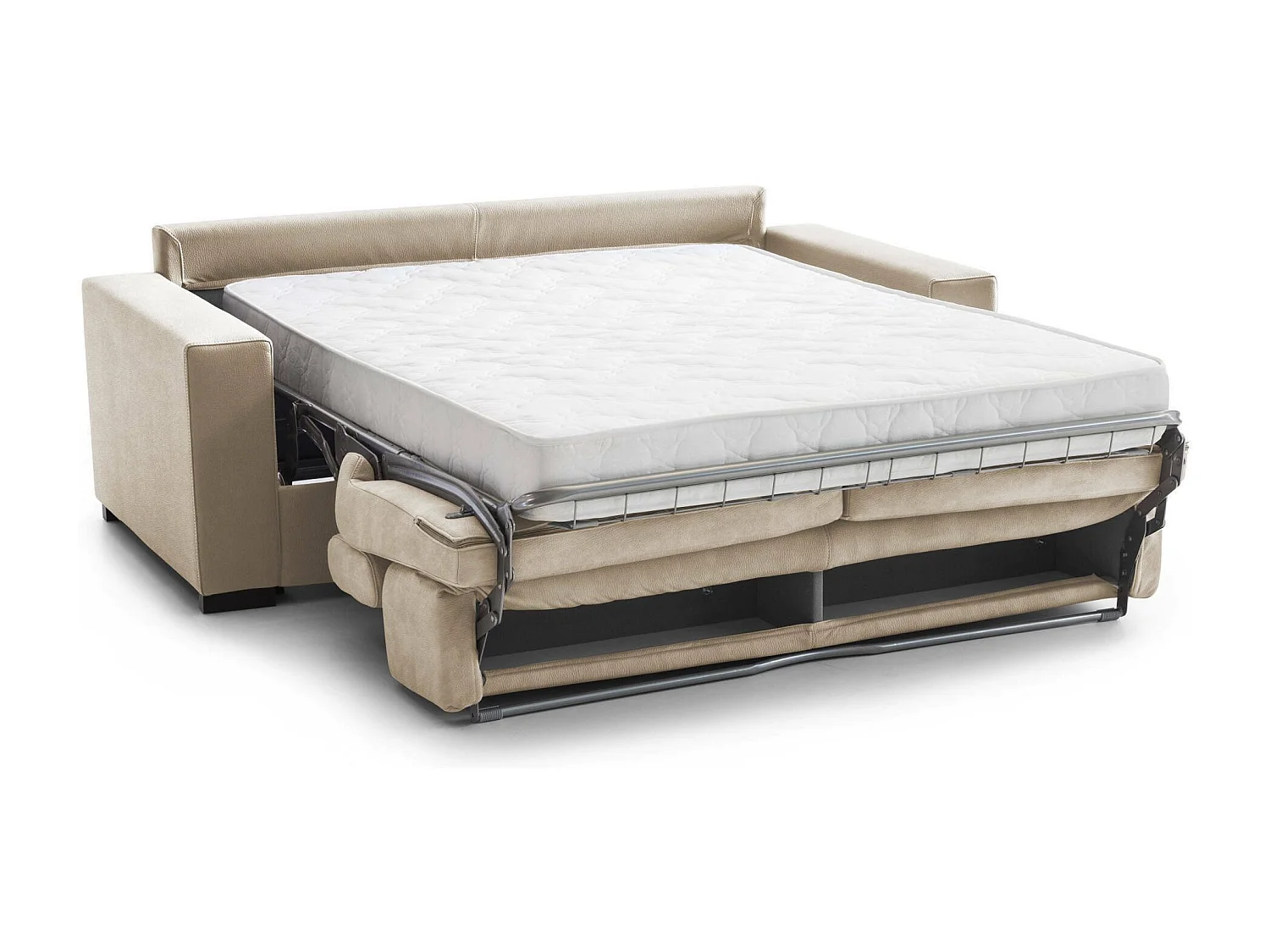 Talamo Italia - Divano letto 2 posti Amalfi, Cm 200x95h85, Beige