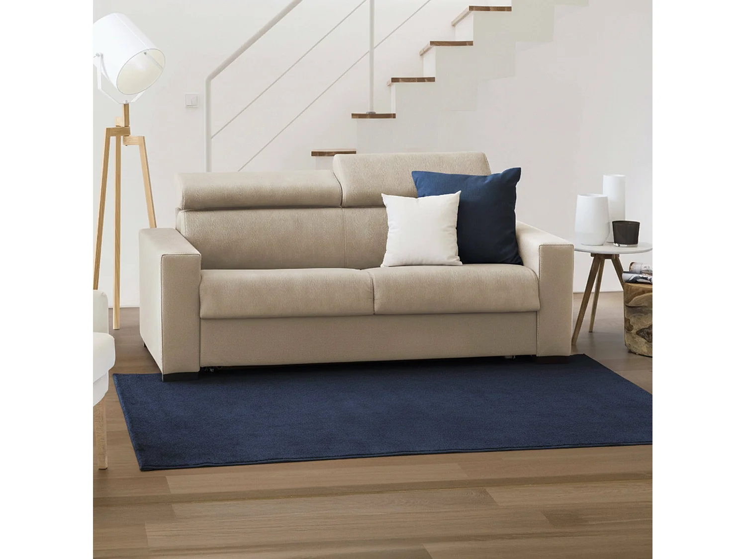 Talamo Italia - Divano letto 2 posti Amalfi, Cm 200x95h85, Beige