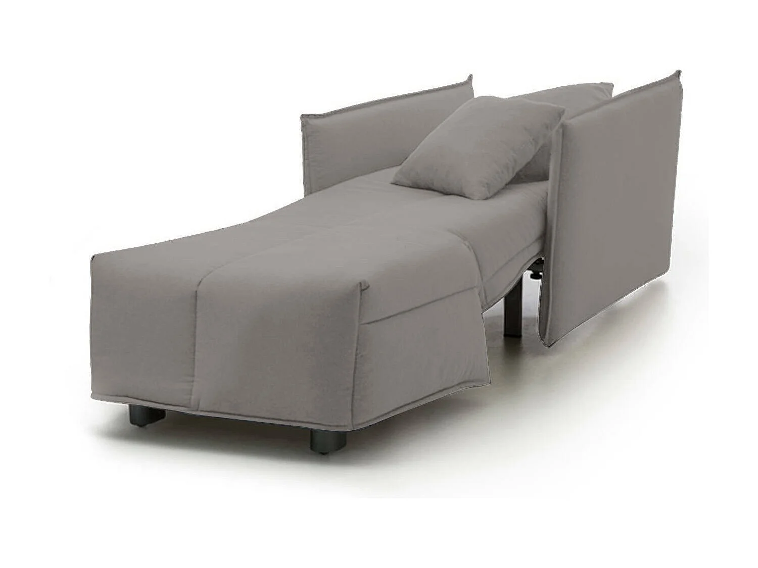 Poltrona Atlantis, Sfoderabile Made in Italy, Grigio