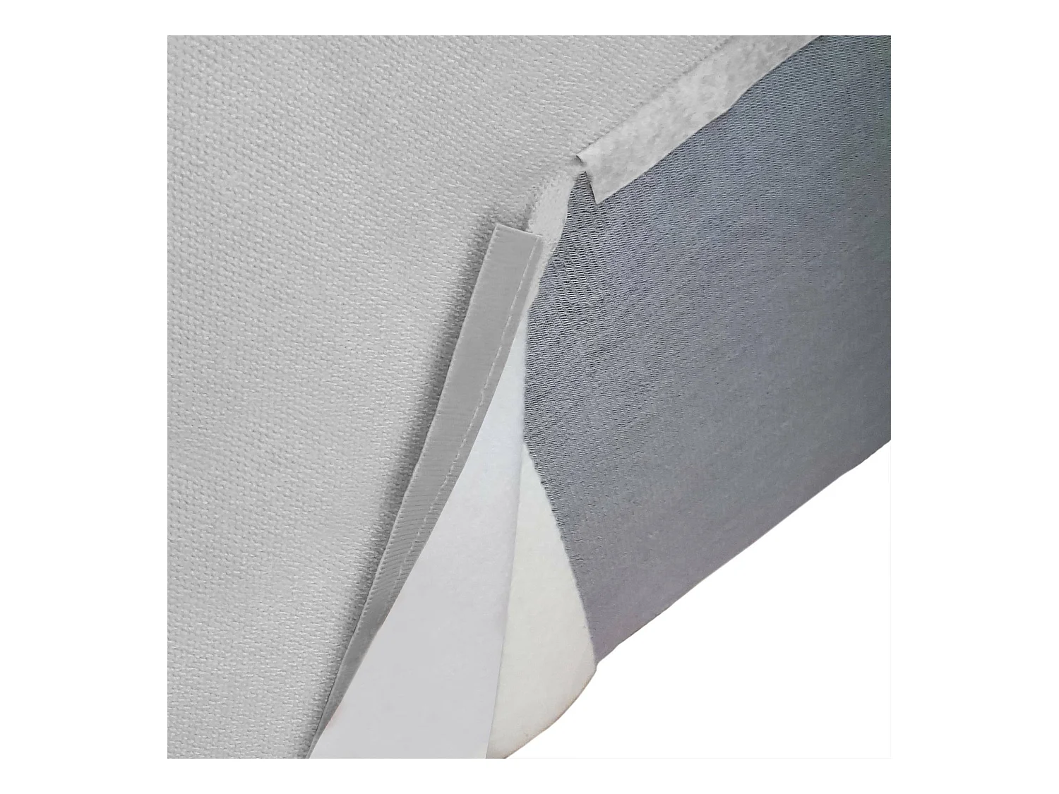 Canapé fixe Dgatta, Grand canapé modulable 2 places avec péninsule droite, 100% Made in Italy, Canapé moderne en tissu, 240x170h70 cm, Gris